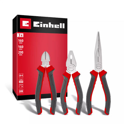 Einhell Set 3pc Alicates Electicista 160/200mm 370530