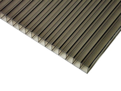 Plancha Policarbonato Alveolar Bronce 10mm 2.10 X 5.8