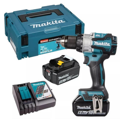 Makita Taladro Percutor Inalambrico 13mm 18v - Dhp489rtj