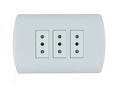Mec Enchufe Triple 10A Aris Comp. 3Mod. Blanco 0200Ap0556