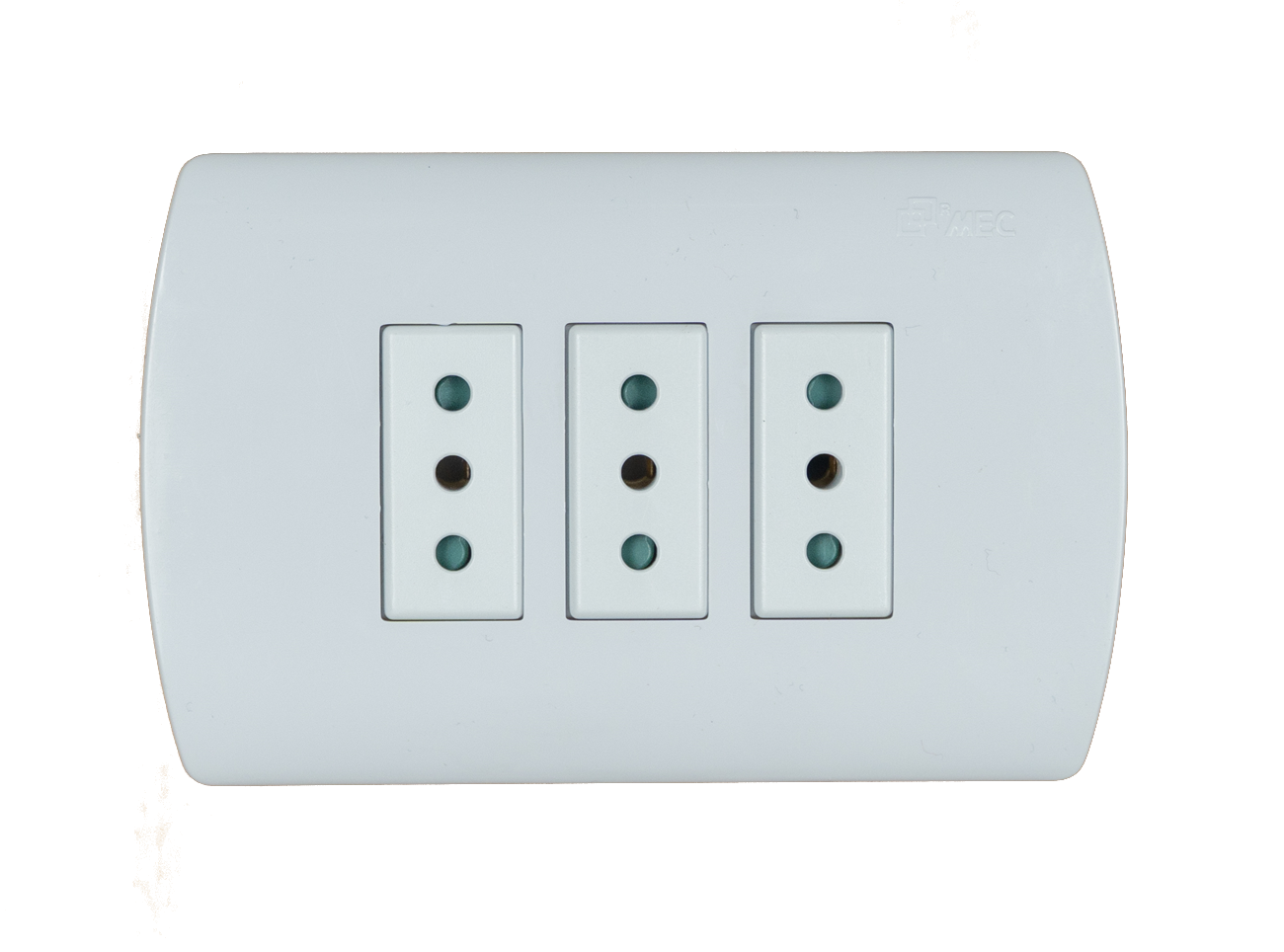 Mec Enchufe Triple 10A Aris Comp. 3Mod. Blanco 0200Ap0556