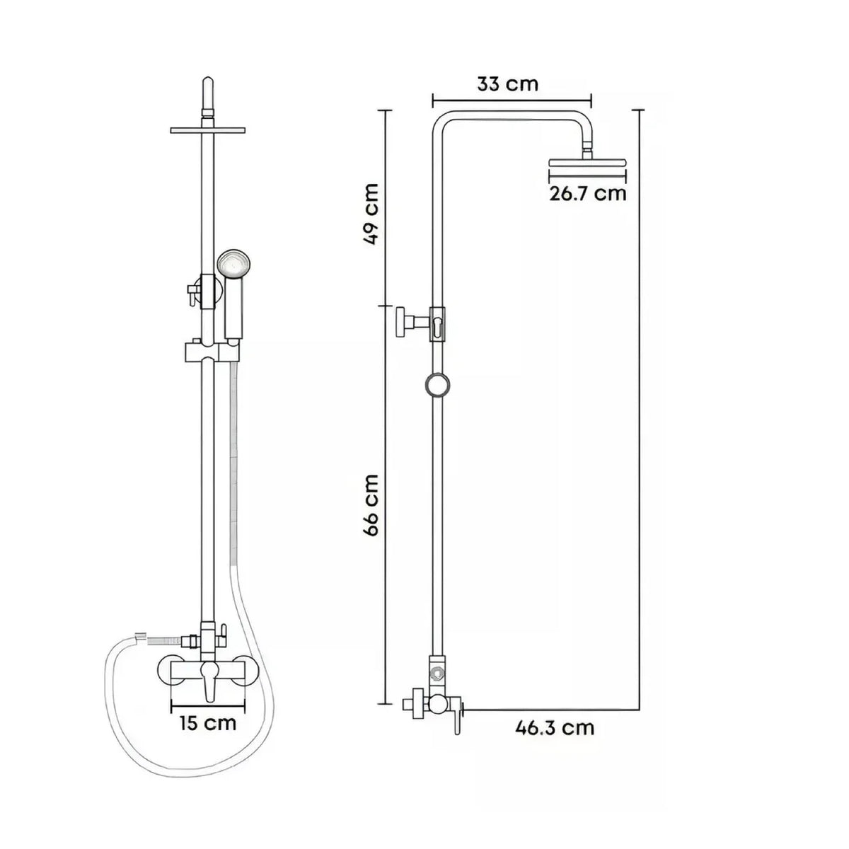 Columna Ducha  Circular Acquamix 020801001-t