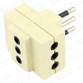 Enchufe Macho Triple Blanco 0300Md0226