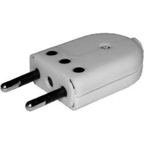 ENCHUFE MACHO 2 X 10  S|SLASH|T  MEC   BCO