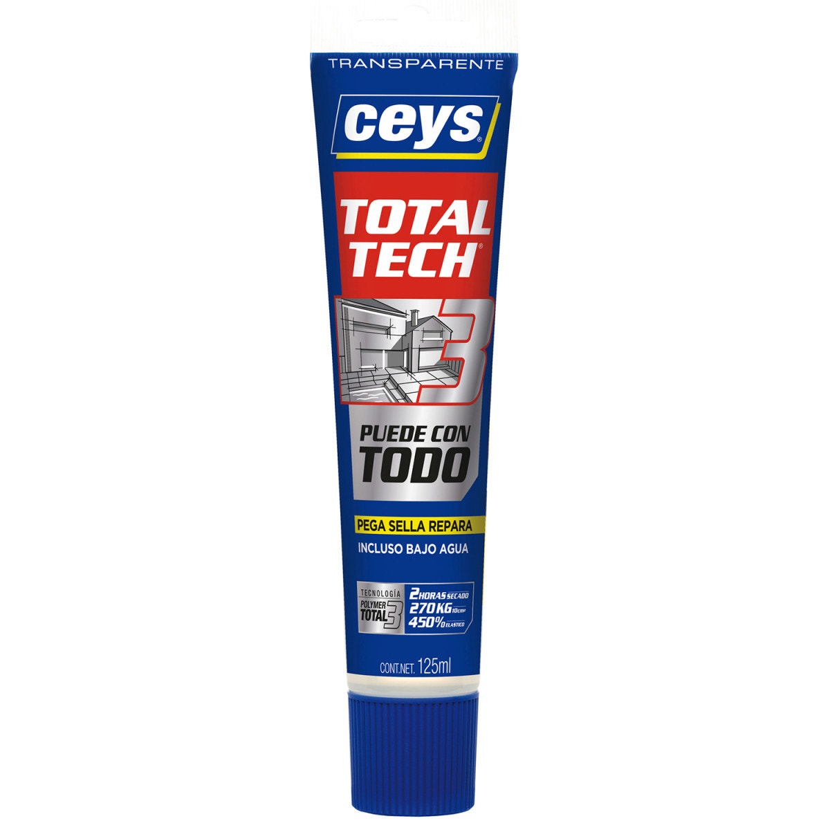 Ceys Totaltech Transp Tubo 125Ml 507242