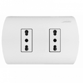 Mec Enchufe Doble 10-16A  Aris Blanco  0200Ta0509