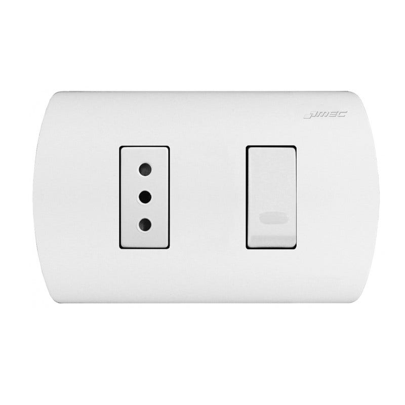 Mec Int Emb 9/12 + Enchufe 10A Aris Blanco 0100Ia0269