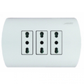 Mec Enchufe Triple 10-16A  Aris Blanco 0200Ta0510