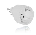 Enchufe Adaptador Schuko 10a Blanco 0268 Mec