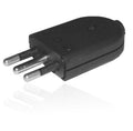 Enchufe Macho 2 X 10  C/T  Mec  Negro