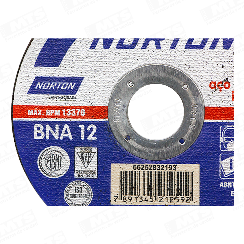 Disco Cortar  Ac.Inox 4,5" 1,6Mm  Norton