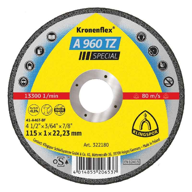 Klingspor Disco Cortar  Ai 4,5"1,0M A960Tz 322180