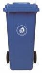 Basurero Ecologico C/Tapa 120Lt Azul Hdpe