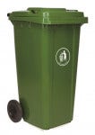 Basurero Ecologico C/Tapa 120Lt Verde Hdpe