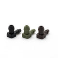 Lineal Gotero Boton Fijo  2 Lt/H Negro/Cafe
