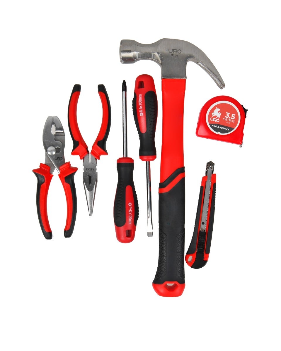 Uro - Set Herramientas Manuales 7 Pz