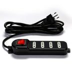 Oca Alargador Zapatilla 4 Puertos 3mts Negro