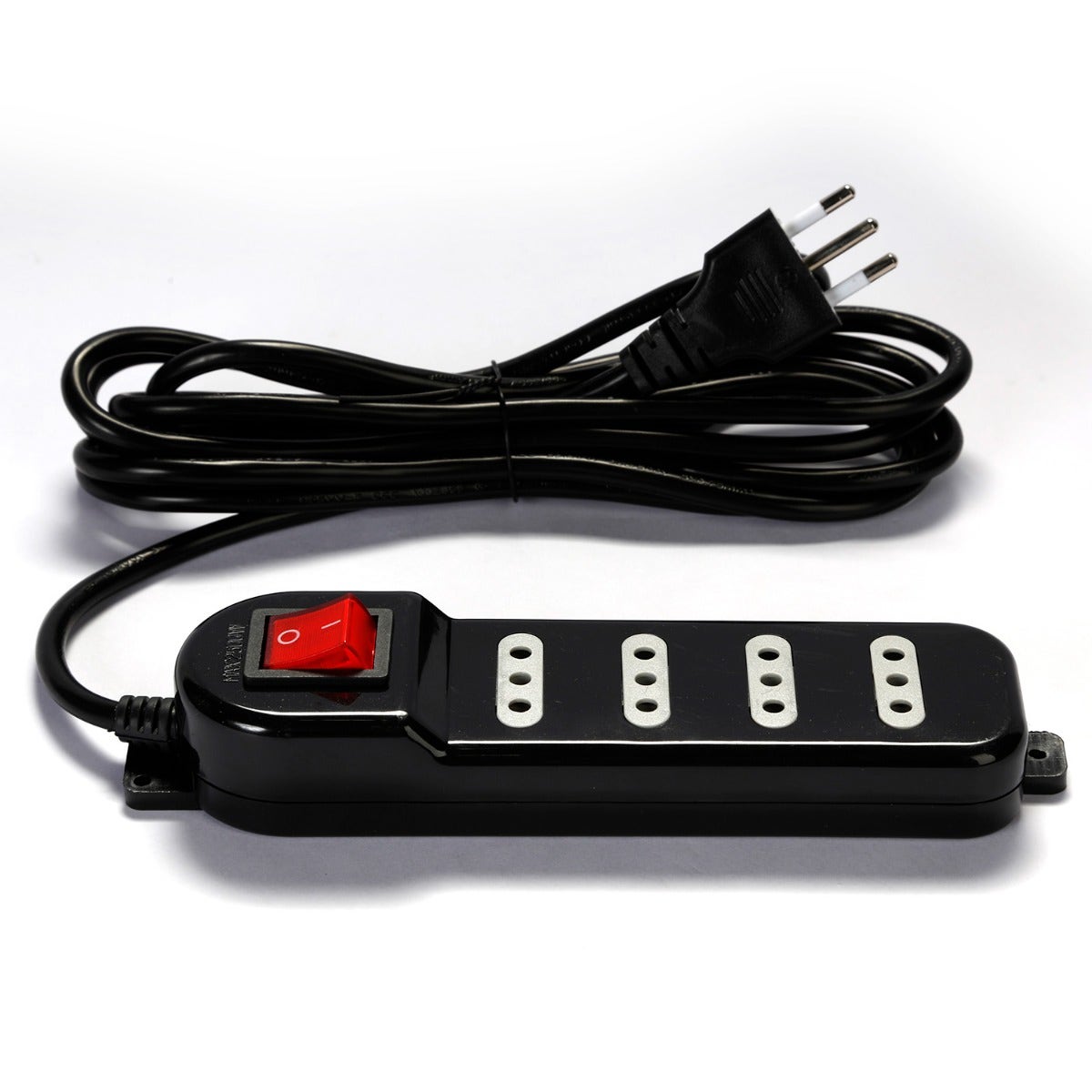 Oca Alargador Zapatilla 4 Puertos 3mts Negro