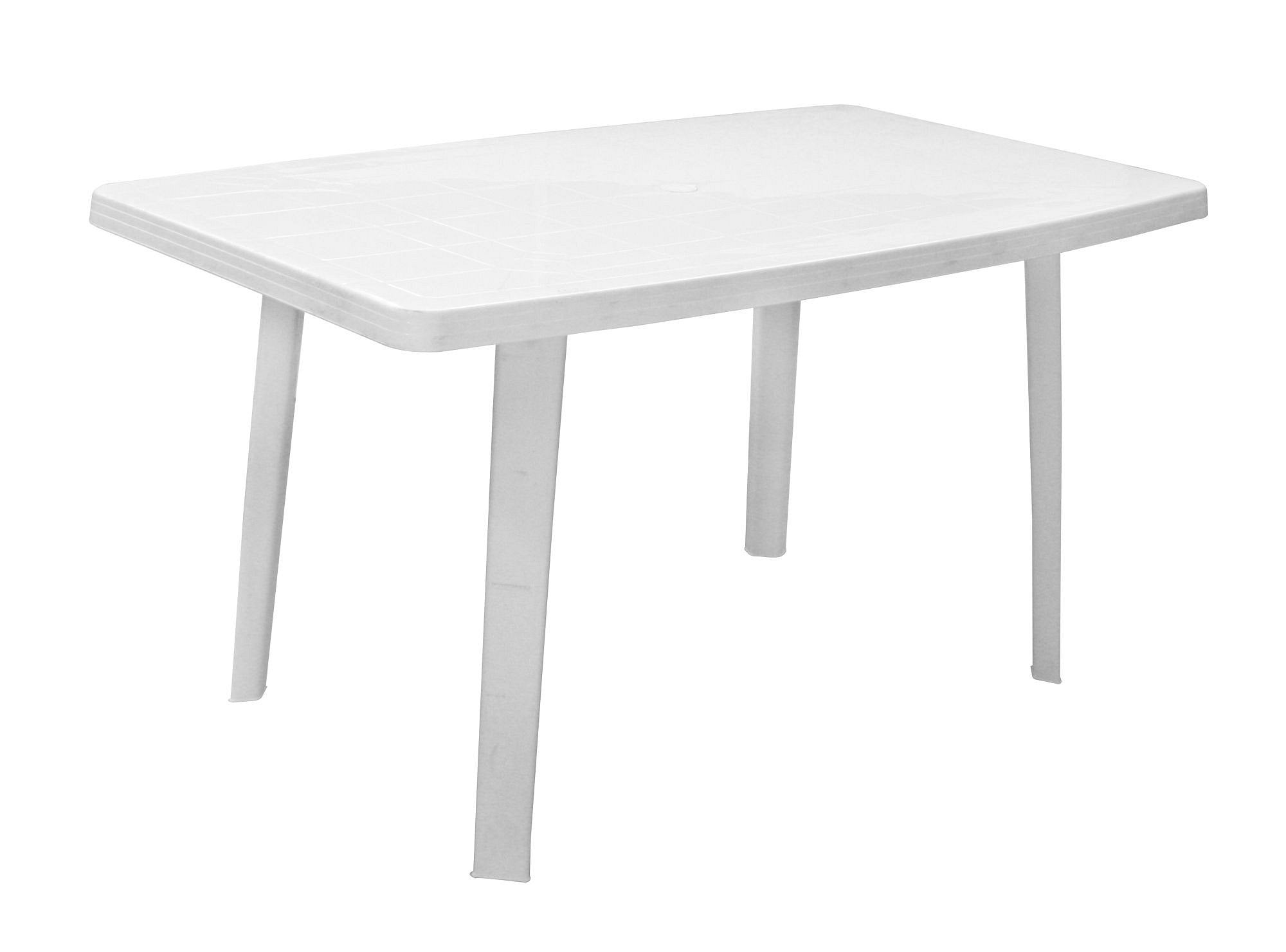 Mesa Plastica Rectangular 140X90 Blanca   Wenco
