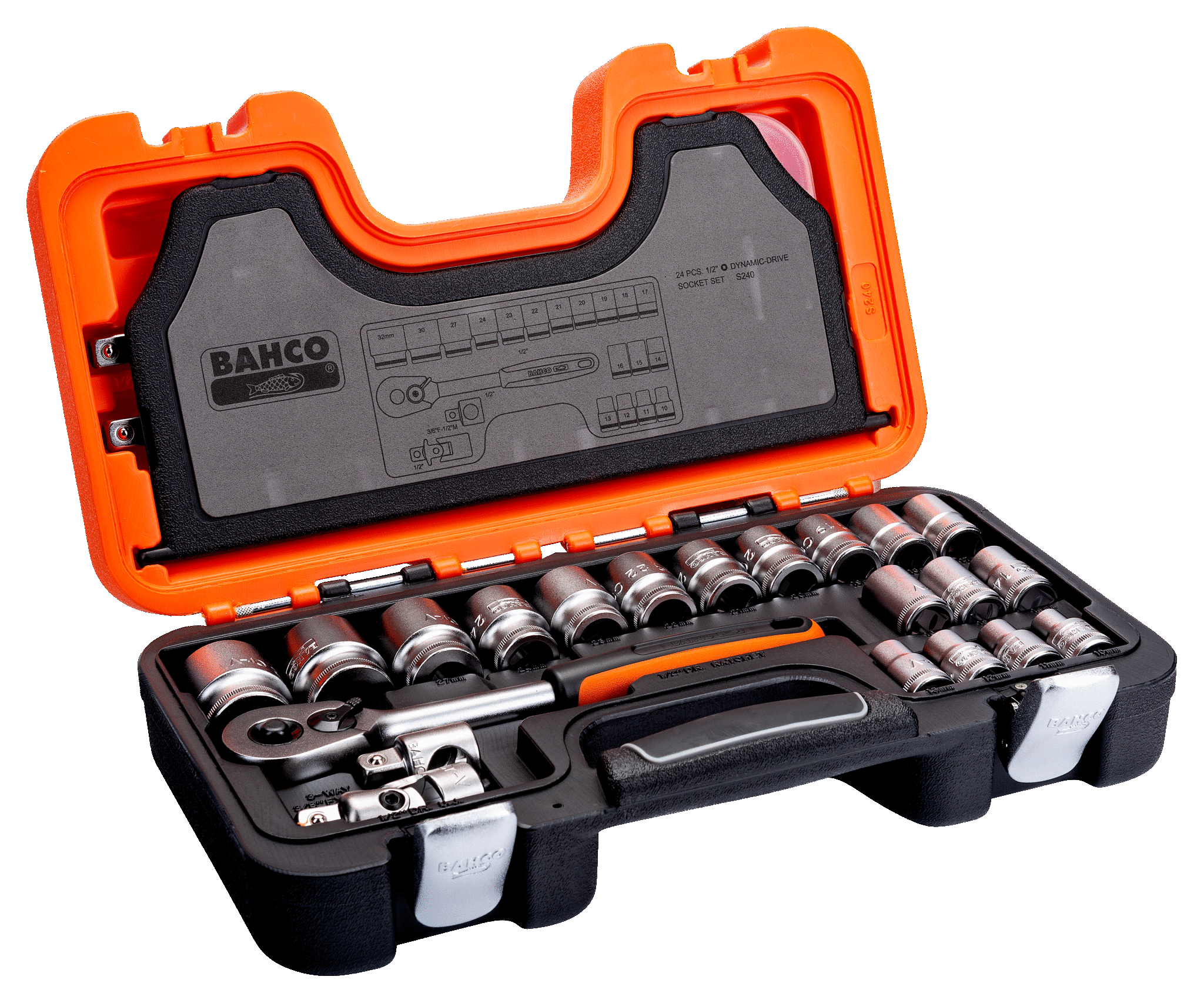Bahco Maleta Llave Dado 24 Pz Maleta S240
