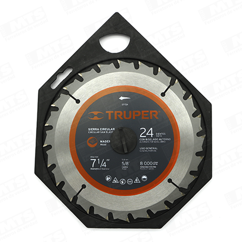 Hoja Sierra Circ Truper   7 24D      18