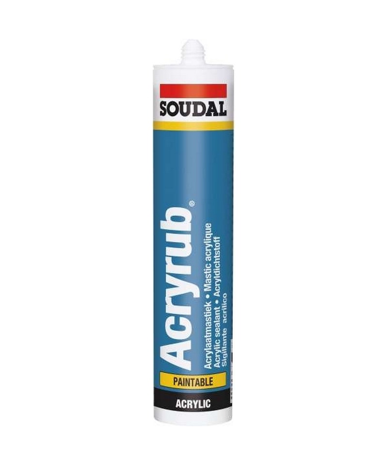 SILICONA ACRILICA BLANCA 300ML SOUDAL