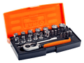 Bahco Maleta Llave Dado 1/4" 25 Pz Blister Sbsl25
