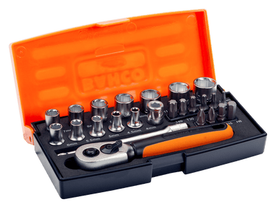 Bahco Maleta Llave Dado 1/4" 25 Pz Blister Sbsl25