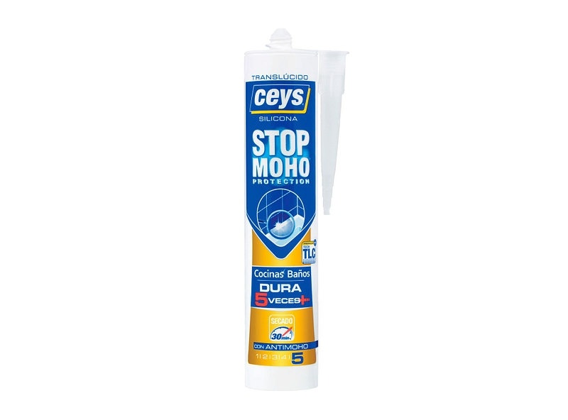 Ceys Silicona S/Rap. Stop Moho Blanca 280Ml 505540