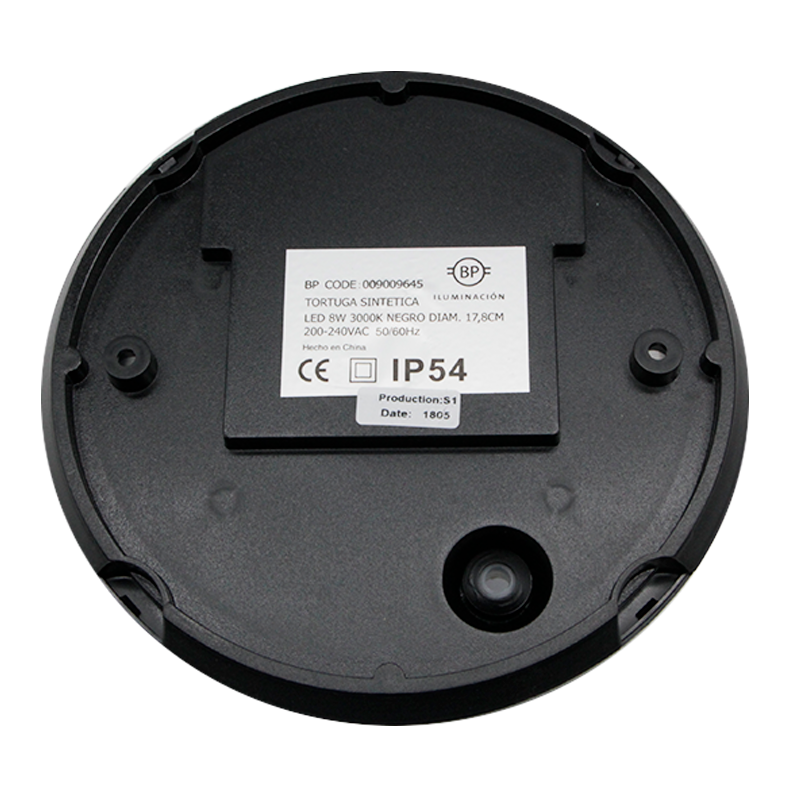 BYP LAMPARA TORTUGA LED 8W 3000K NEGRO