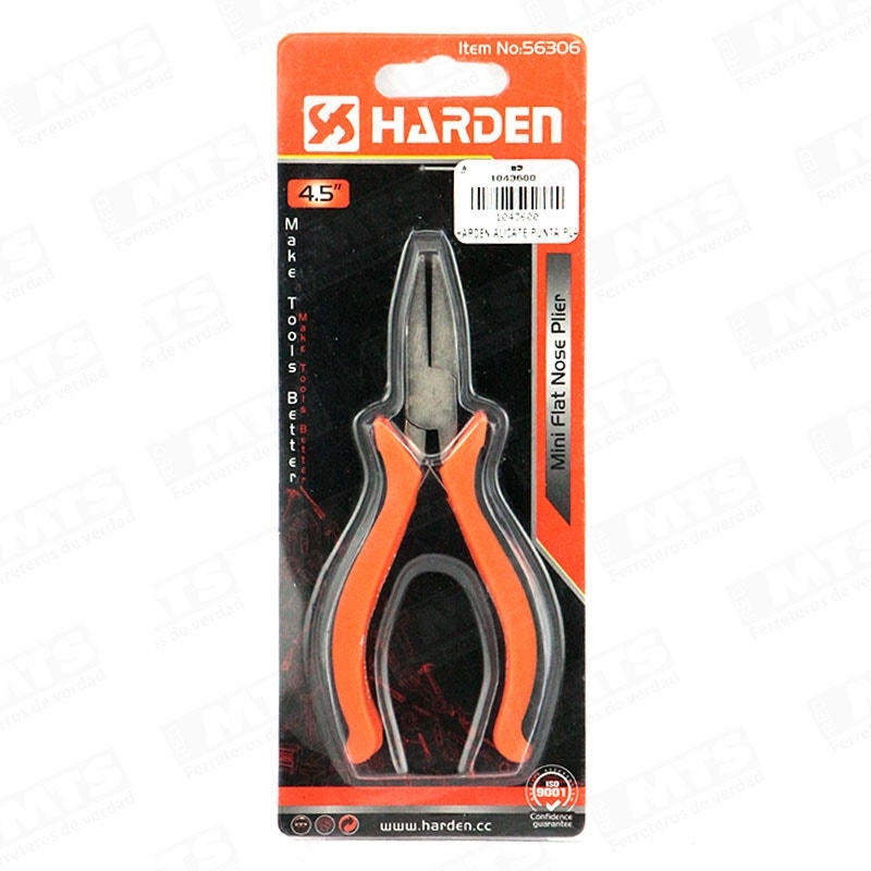Harden Alicate Punta Plana 4,5" 560306