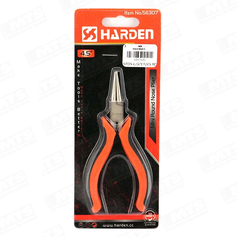 Harden Alicate Punta Redonda 4,5" 560307