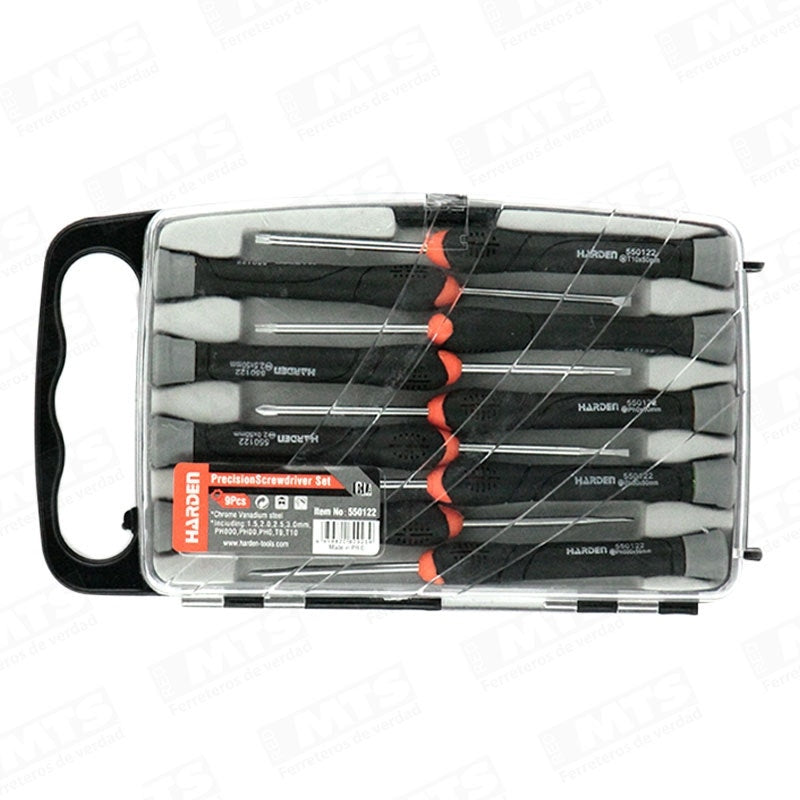 Harden Juego Atornillador 9P 550122