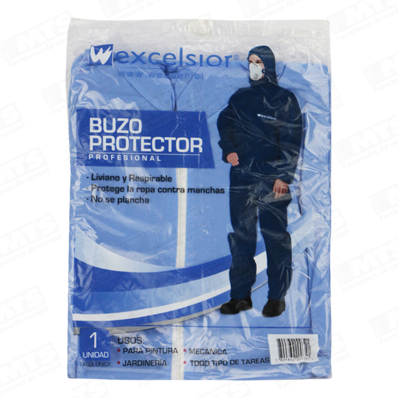 OVEROL DESECHABLE  AZUL L