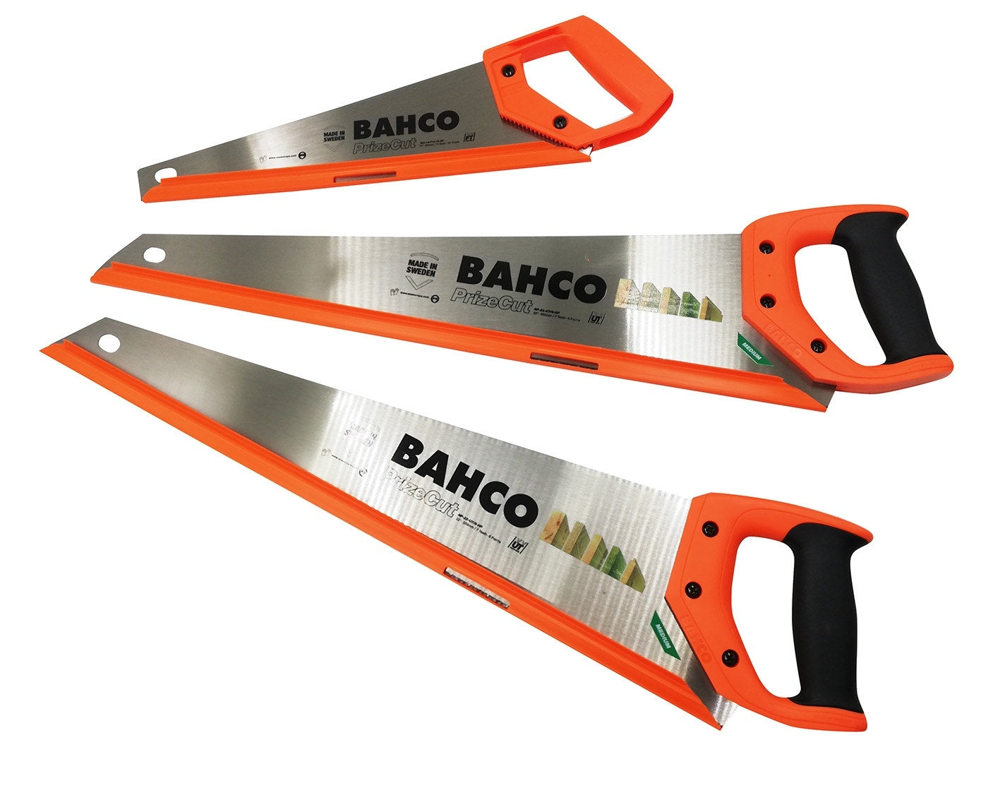 Bahco Pack 3 Serruchos, 2 Serruchos 22" + Serrucho Para Moldura 14"