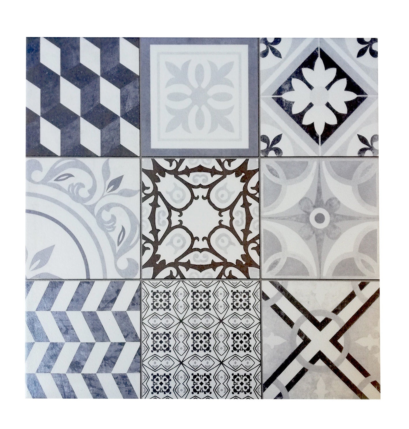 Lourdes Ceramica 56X56 Calcareo Gris 2.17