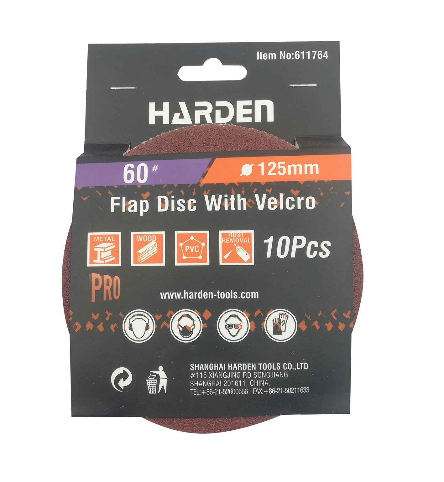 Harden Pack Lija Madera C/Velcro Gr 60 (10U)
