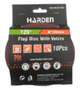 Harden Pack Lija Madera C/Velcro Gr 120 (10U)