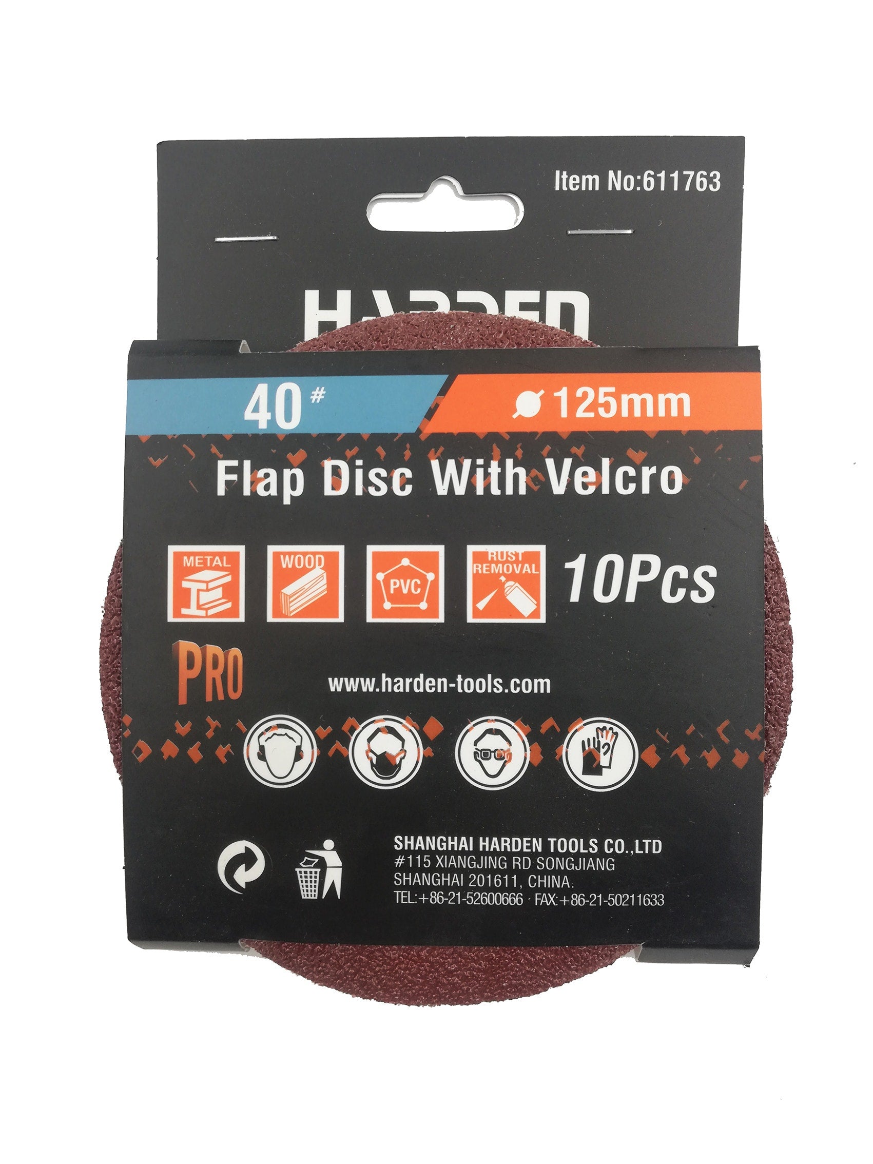 Harden Pack Lija Madera C/Velcro Gr 40 (10U)