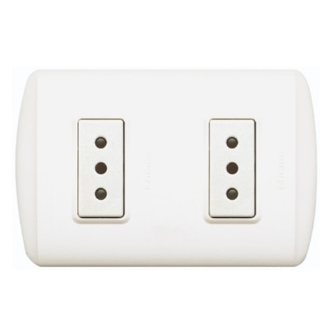 Bticino Enchufe Emb Doble 10A Modus 1208Bn*