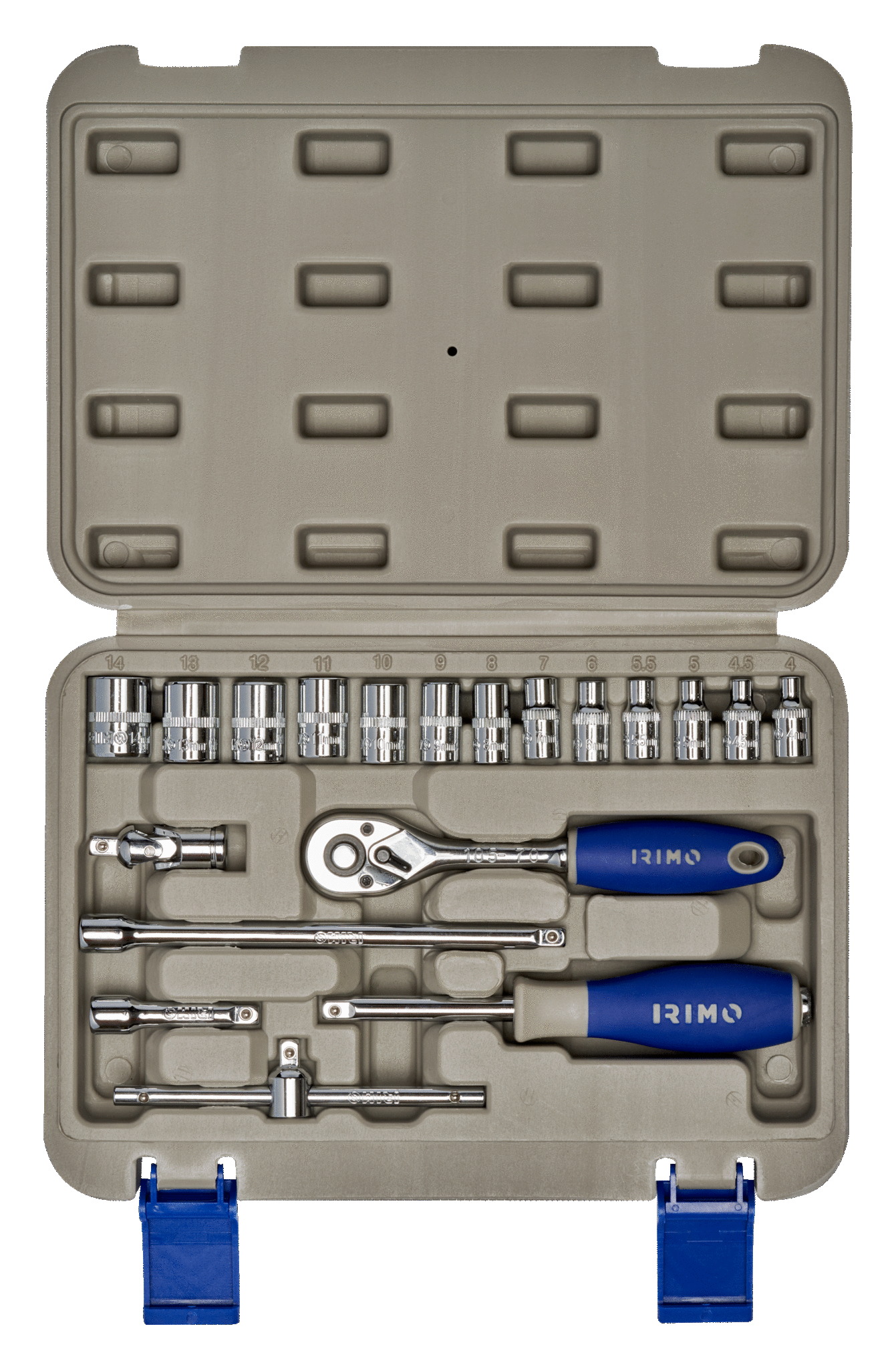 Irimo Dado Set 1/4 19 Piezas 4-14Mm 109-19-4