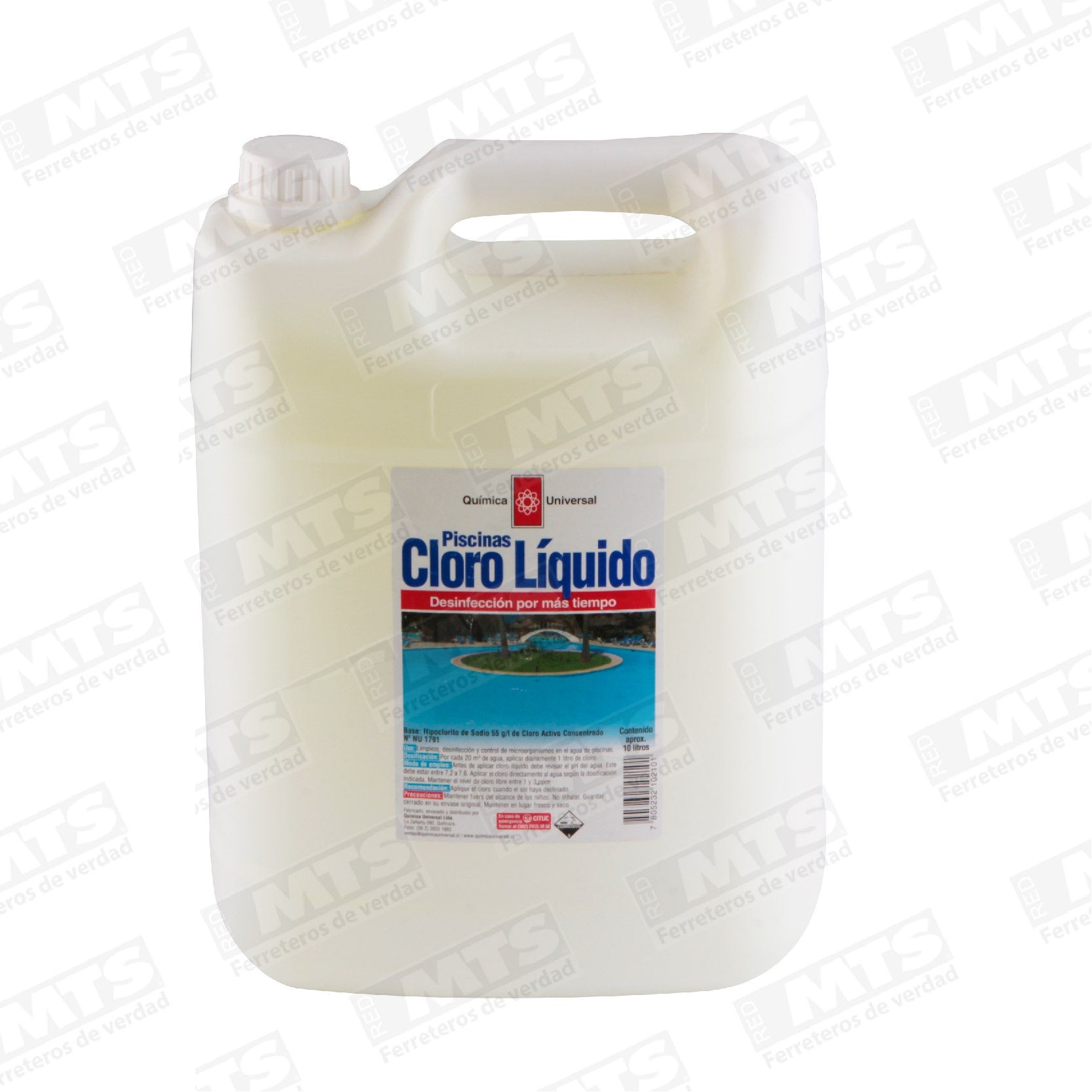 Cloro Clorox Piscina  10Lts