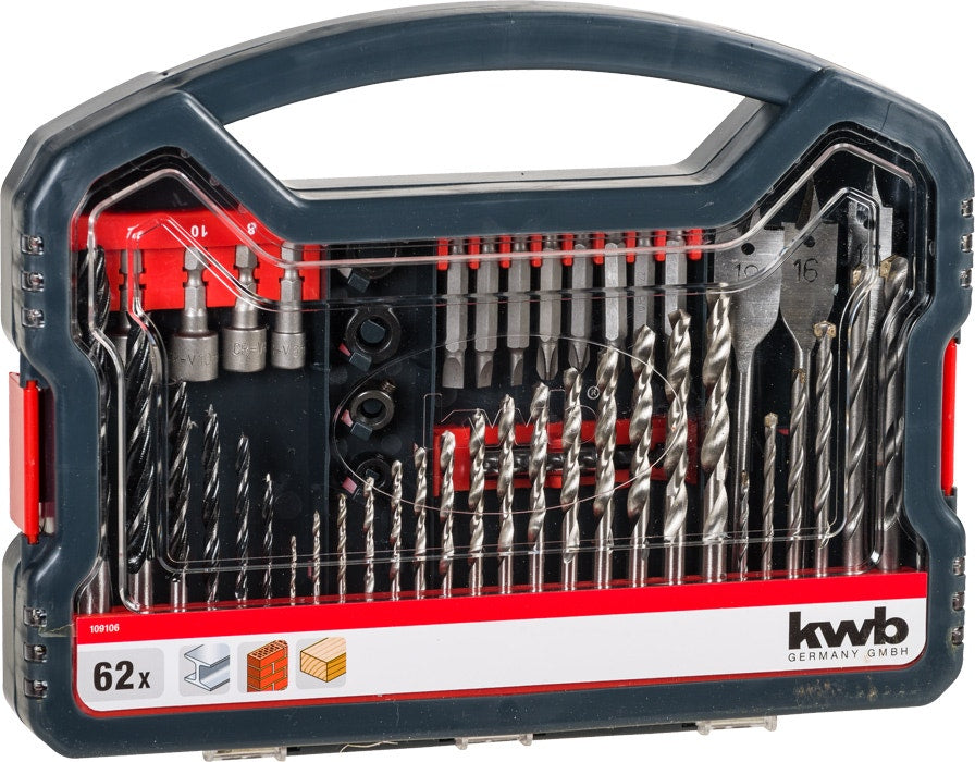 Kwb Set 62 Piezas Brocas Y Puntas 49109106