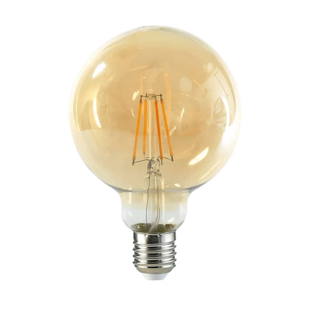 Ampolleta Led 6W E27 Yellow Glass  G95