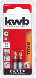 Kwb Jgo Puntas De Titanio Ph2 25Mm 49124002
