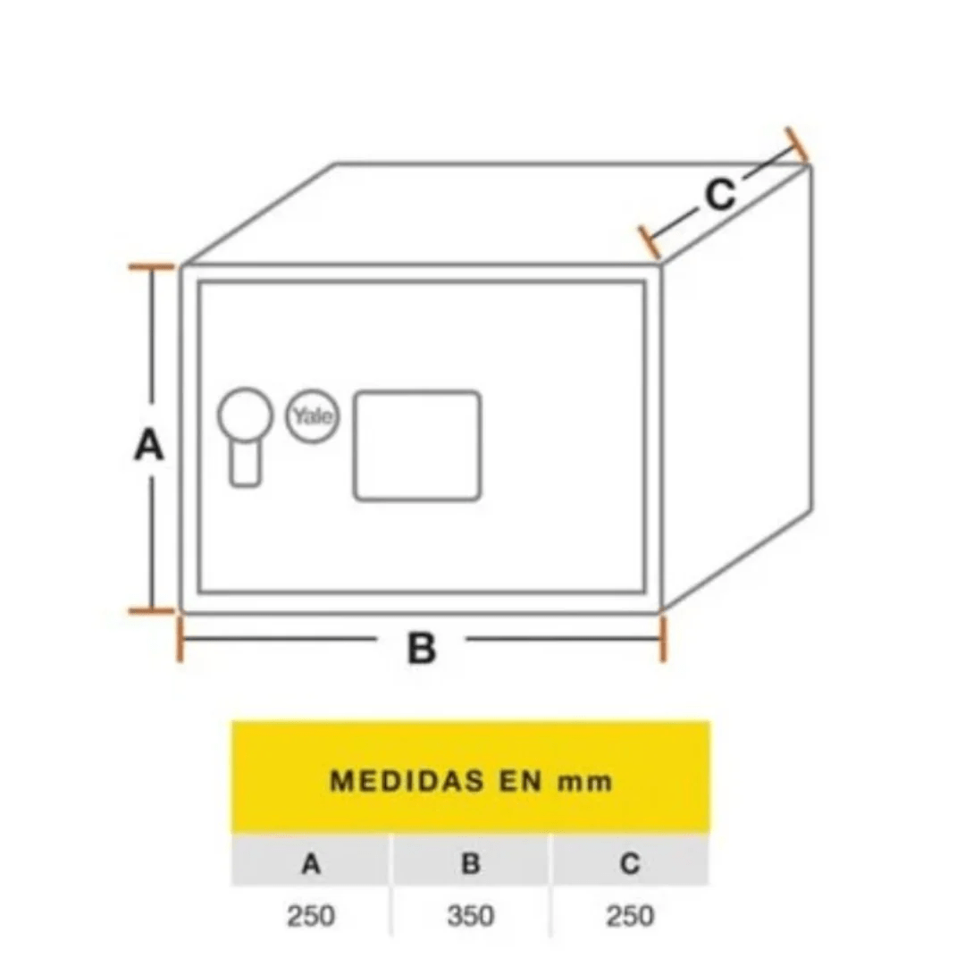 Caja Seguridad Electrica Medium 21 Lt 129580