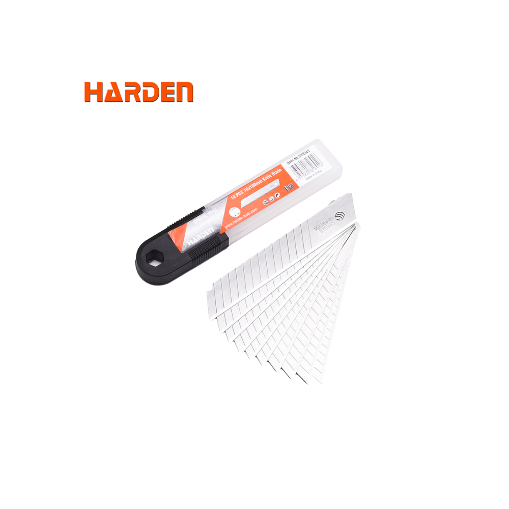 Harden Set 10 Pzas Cuchillo Cartonero 18X100 570343