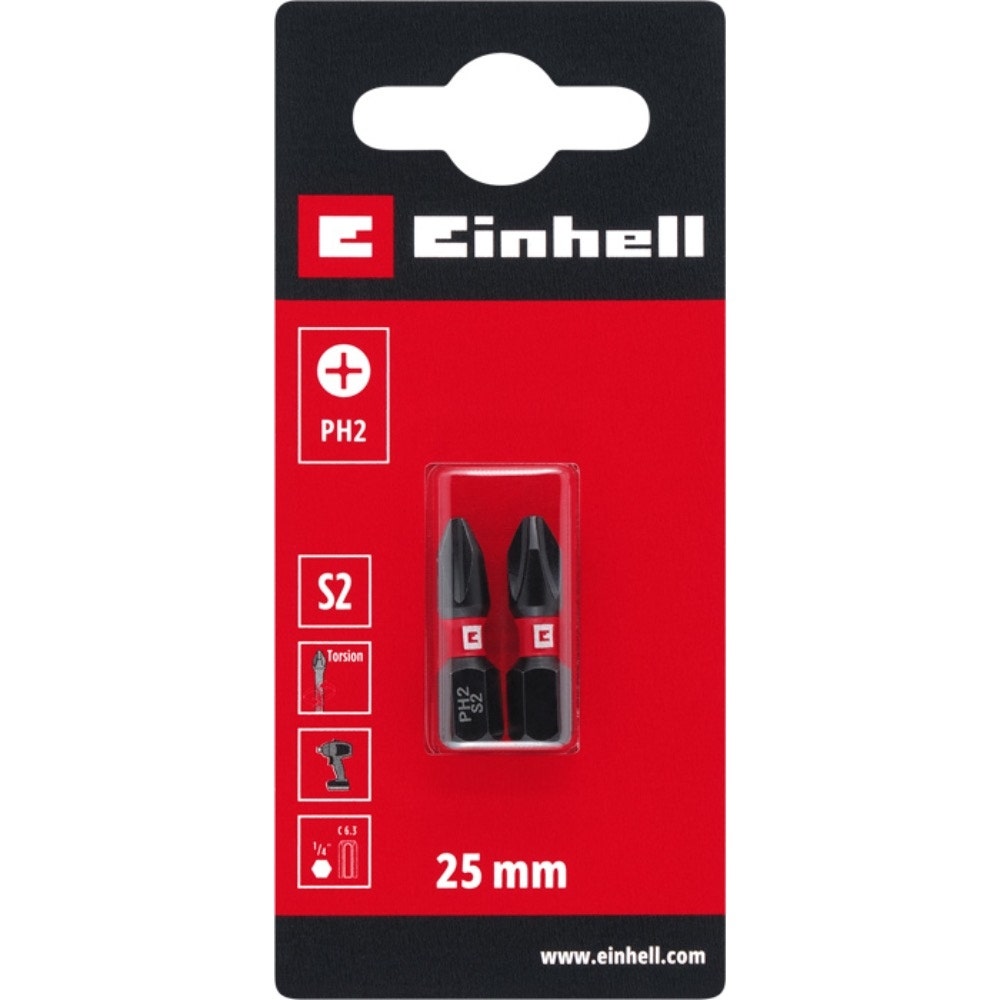 Einhell Set 2 Puntas Impacto Ph2 25mm - 131020