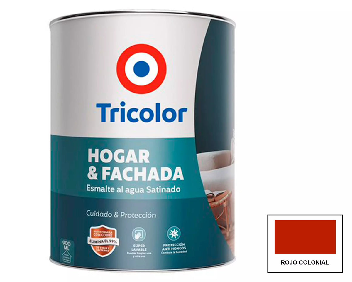 Tricolor Hogar Y Fachada Rojo Colonial 1 Gl