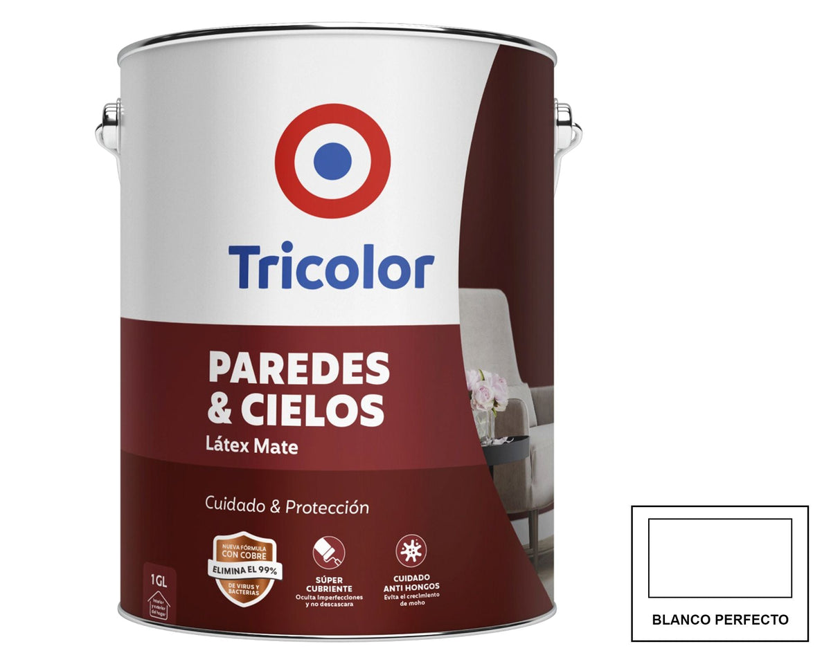 Tricolor Paredes Y Cielos Blanco Perfecto 1 Gl